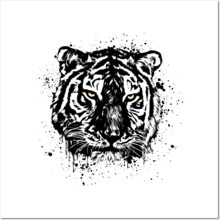 Tiger Animal Wildlife Forest Nature Hunt Adventure Graphic Posters and Art